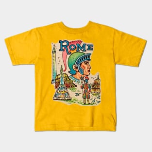 Rome Souvenir Design 1960s Kids T-Shirt